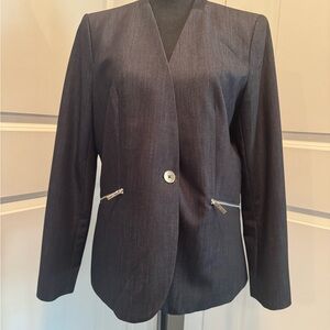 DKNY Women's Blazer with Silver Accents